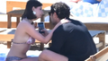 Ali Öner ve Zeynep Atılgan plajda aşka geldi