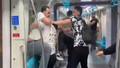 Marmaray’da tekmeler yumruklar havada uçuştu: Müdahale eden güvenlik görevlisi de hedef oldu