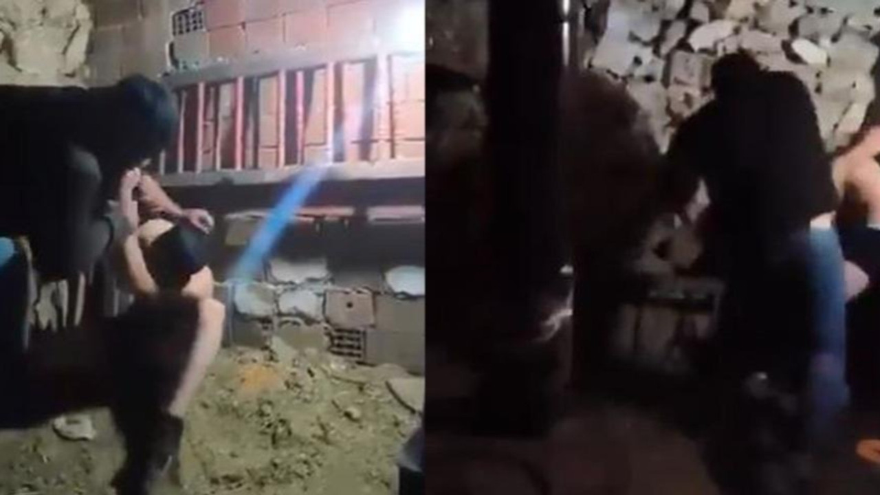 Ahıra kilitledi, dakikalarca darp etti!