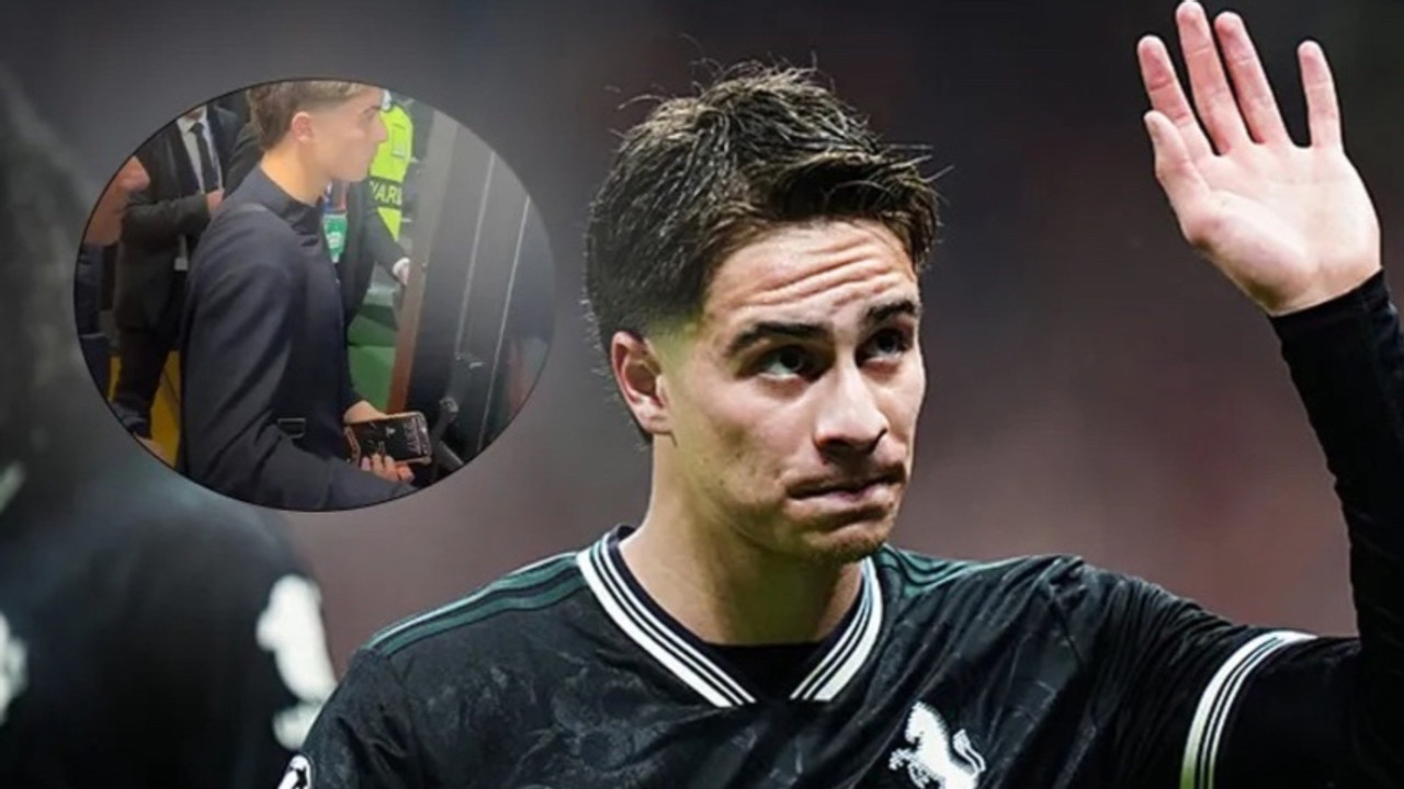 Kenan Yıldız’ın telefon duvar kağıdı gündem oldu! Stadyumdan ayrılırken görüntülendi…