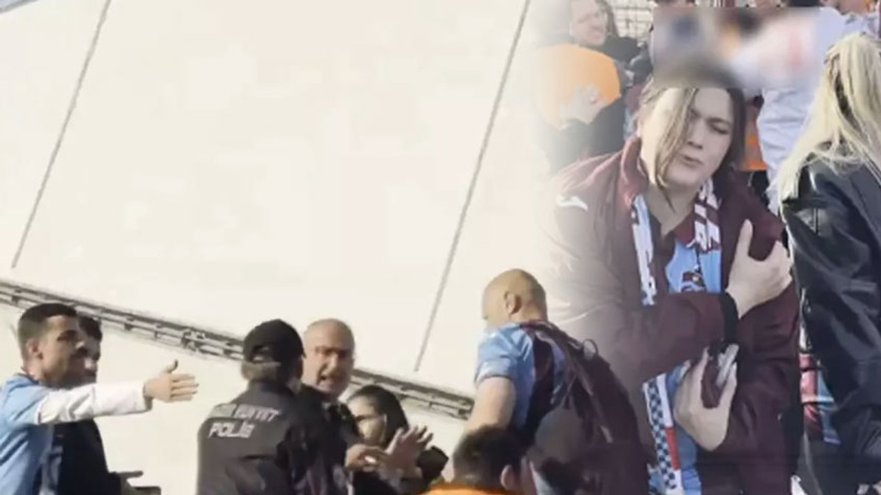 Derbi öncesi ortalık karıştı! Trabzon'da Galatasaraylı kadın taraftara şok tepki