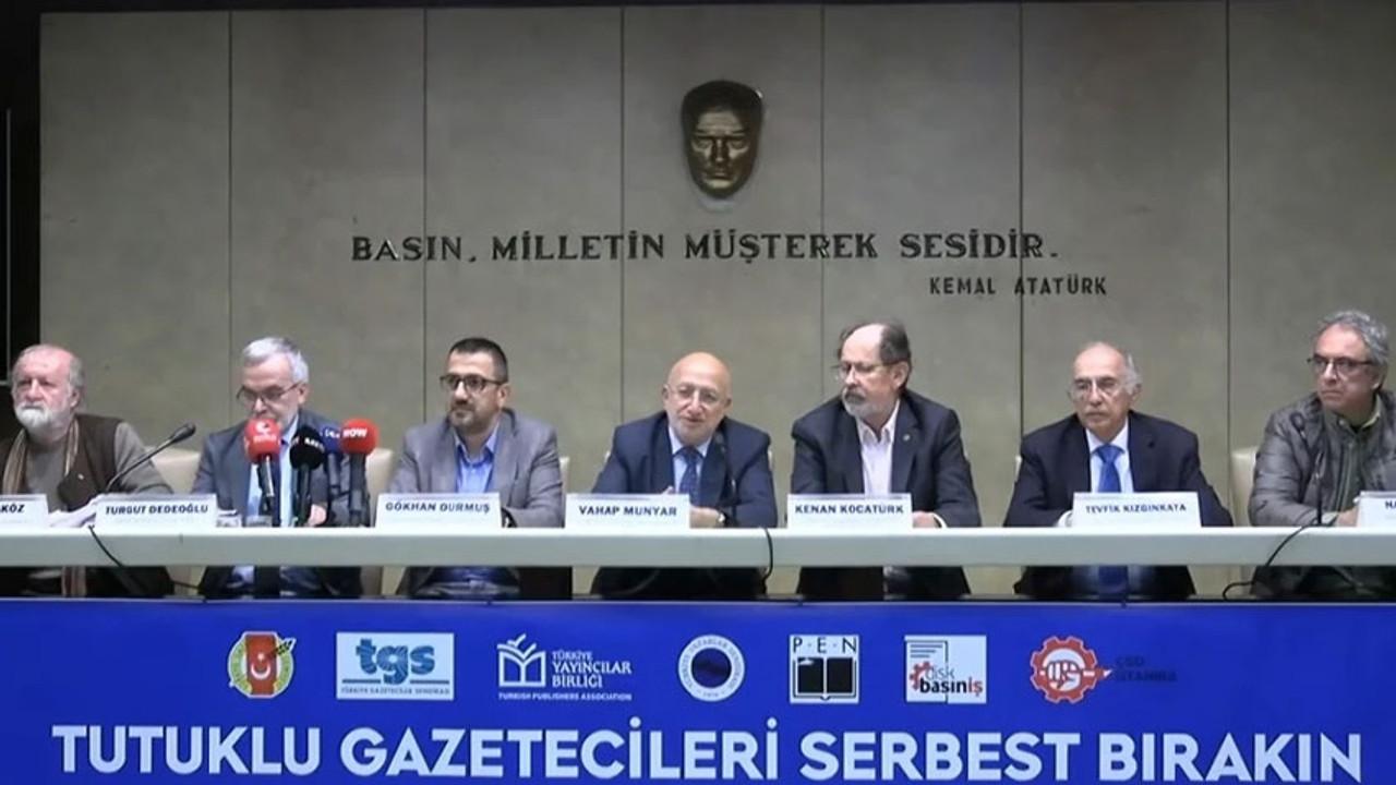 Meslek örgütlerinden ortak çağrı: Tutuklu gazetecileri serbest bırakın