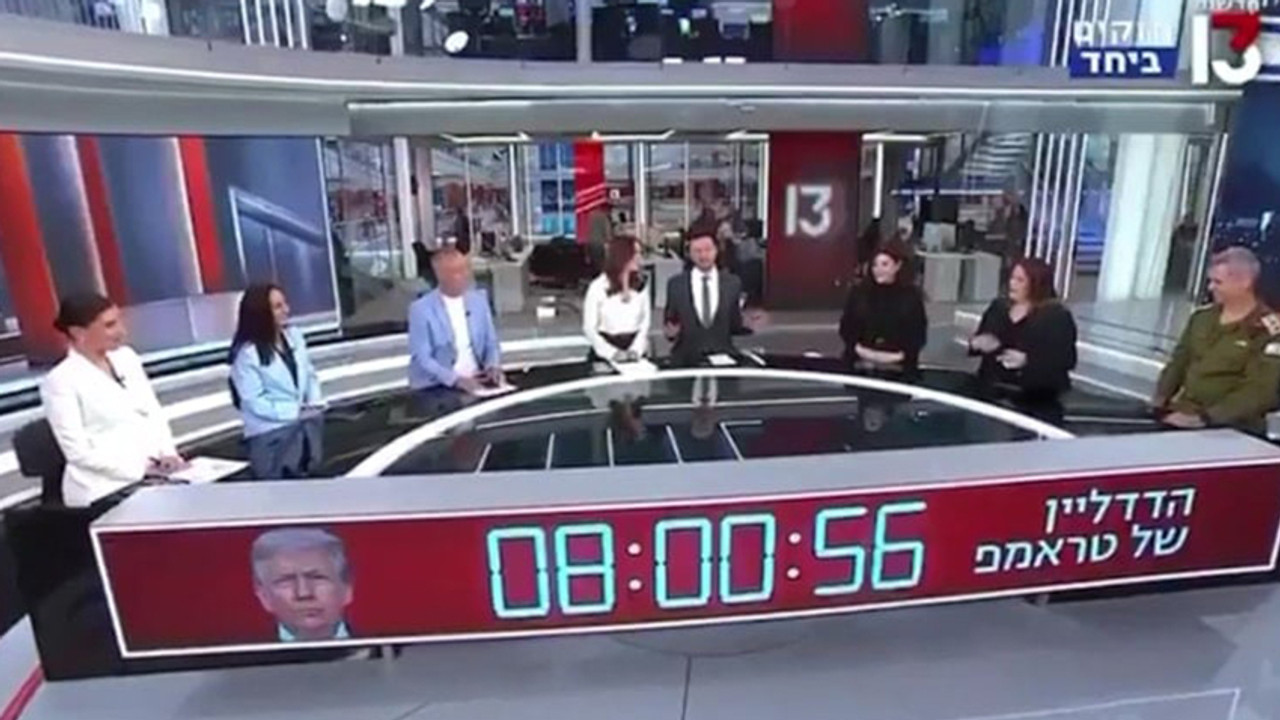 İsrail ekranlarında savaş geri sayımı