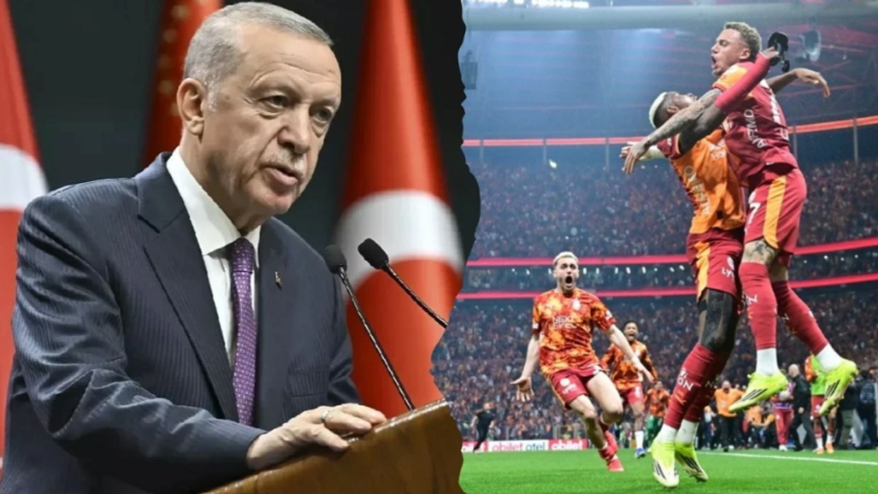 Cumhurbaşkanı Erdoğan Galatasaray'ın şampiyonluğunu kutladı