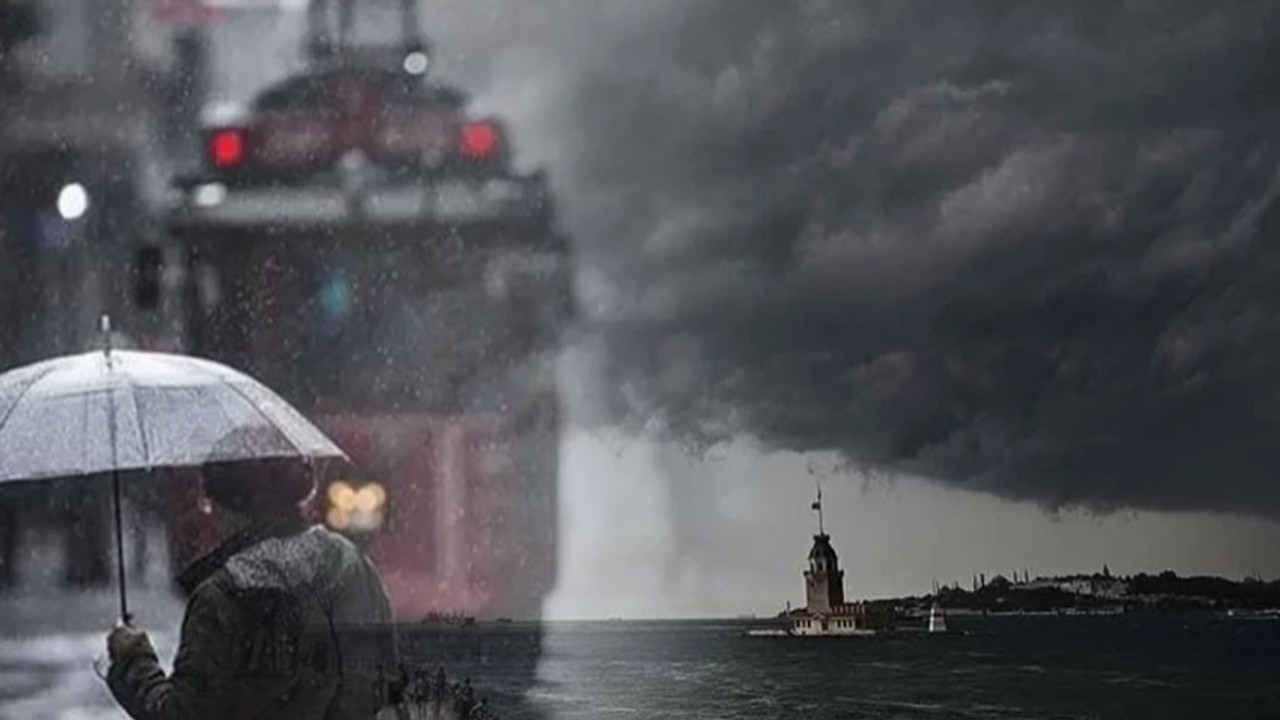 Meteoroloji İstanbul için saat verdi: Gök gürültülü sağanak geliyor