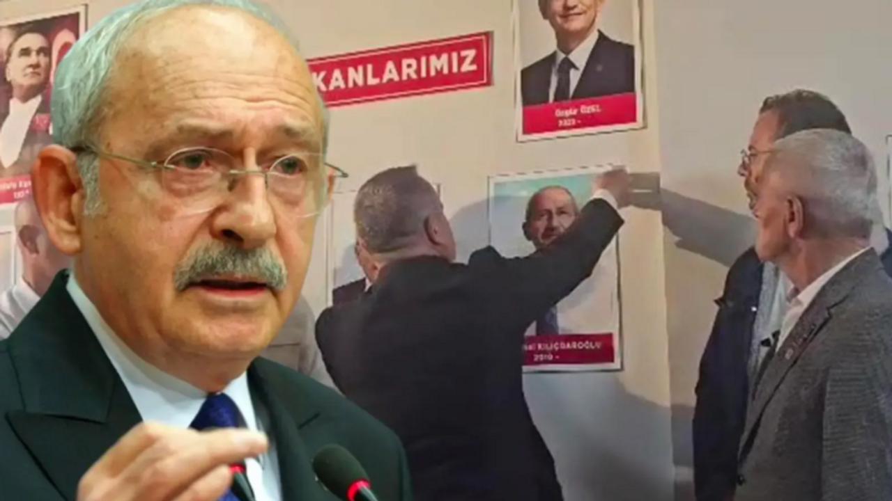 Kılıçdaroğlu'nun fotoğrafı parti binasından kaldırıldı