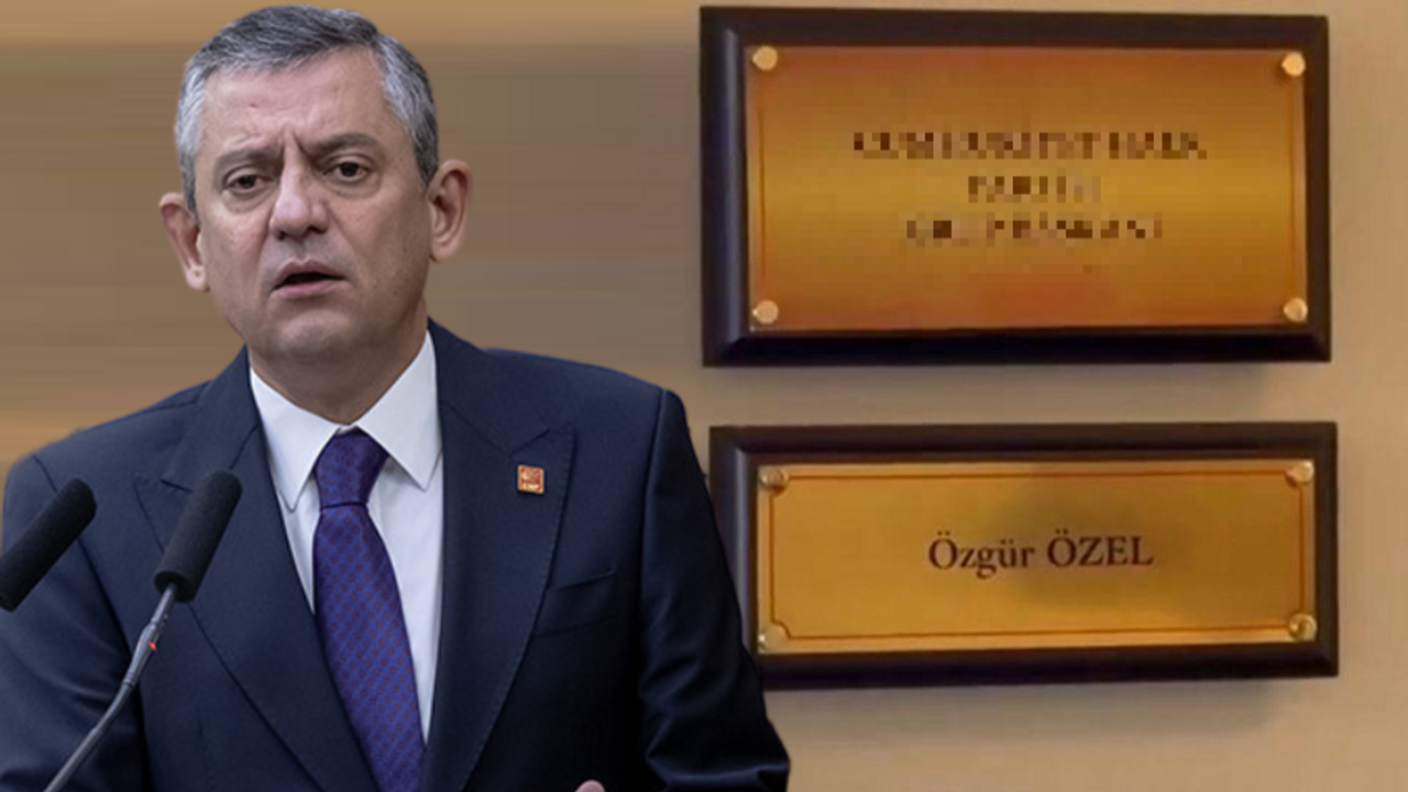 Özgür Özel’in TBMM’deki tabelası değiştirildi! Odanın girişine asıldı…