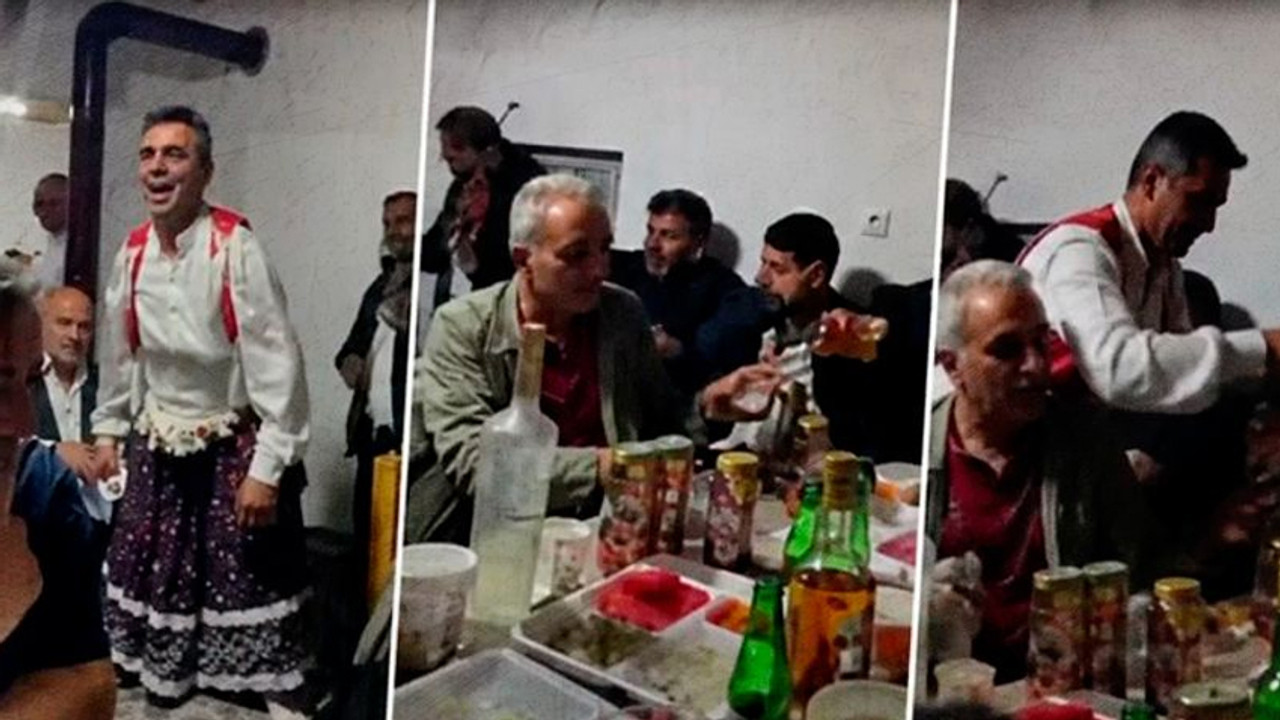 Karabük’te AKP’li yöneticilerin içkili köçekli alemi