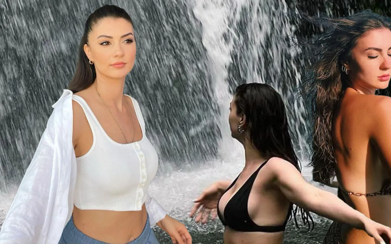 Burcu Özberk iç çamaşırsız pozlarıyla yürek hoplattı! Yok böyle güzellik,  ateş ediyorsun…