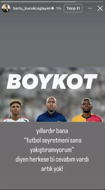 Bartu Küçükçağlayan'dan üç büyüklere boykot kararı! Kendi takımını da sildi - Resim : 1