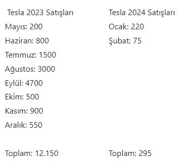 Tesla'nın Türkiye satışlarında düşüş devam ediyor - Resim : 1