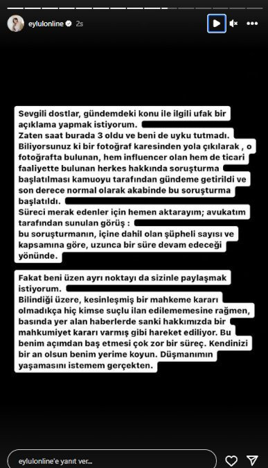 Mal varlığına el konulan Eylül Öztürk'ten ilk açıklama: Çok etkilendik, düşmanım yaşamasın - Resim : 1