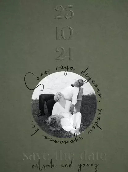 Yavuz Bingöl ve Nilşah Ağaoğlu'nun düğün davetiyesi ortaya çıktı - Resim : 1