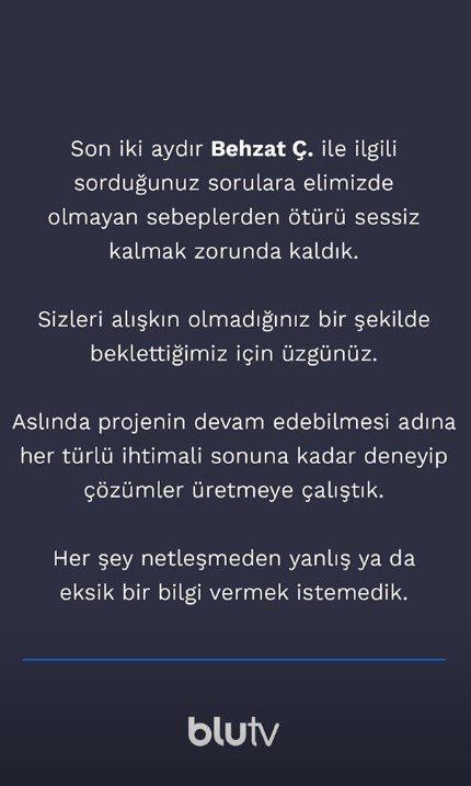 BluTV açıkladı! Behzat Ç. hayranlarına kötü haber! - Resim : 2