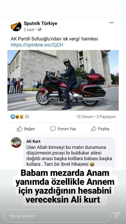Annesi için yapılan yorum Kenan Sofuoğlu'nu çıldırttı - Resim : 1