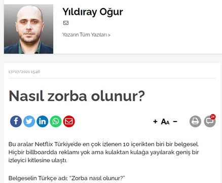 Gazeteci ve tiyatrocuların hedefinde Netflix belgeseli var! "Tek kelimeyle tiksindim..." - Resim : 6