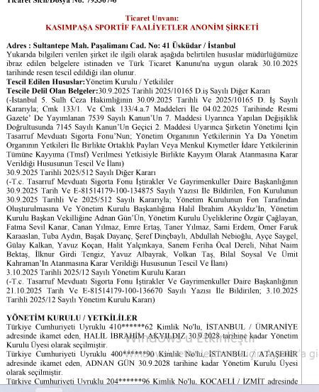 TMSF'den Kasımpaşa kararı... Ciner'in Kasımpaşa’sına AKP'li damat! - Resim : 1