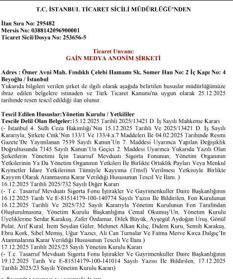 GAİN Medya'nın yeni y&ouml;netimi belli oldu! Milyarlık şirketler ona emanet! - Resim : 3