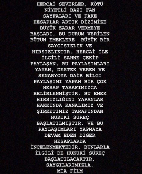 Hercai'nin yapımcısından flaş açıklama! - Resim : 1