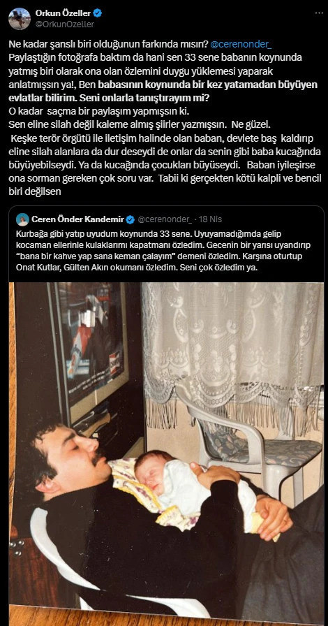 Sırrı Süreyya Önder'in kızından emekli Albay Orkun Özeller’e sert yanıt! O kadar ahmaksınız ki... - Resim : 1