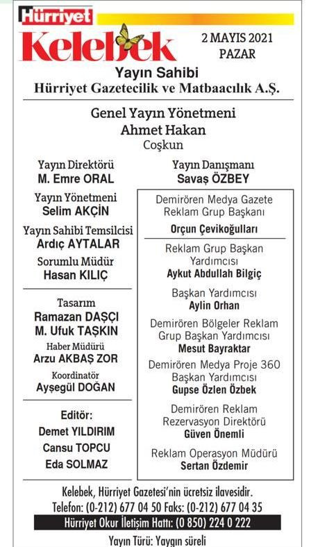 Hürriyet Gazetesi'nde künye değişti! - Resim : 1