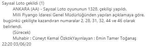 Anadolu Ajansı’ndan 'Sayısal Loto' skandalı! Herkesi ters köşe yaptı! - Resim : 2