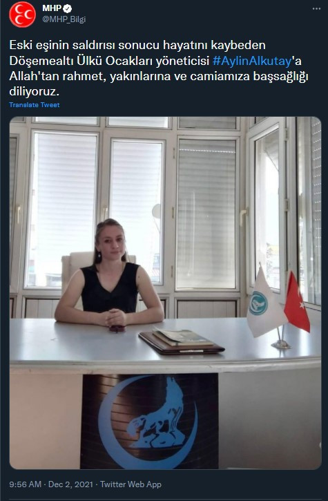 Ülkü Ocakları yöneticisini eski eşi katletti - Resim : 1