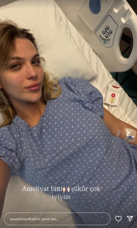 Ameliyat olan Yasemin Şefkatli'den hastane odasında ilk paylaşım - Resim : 2