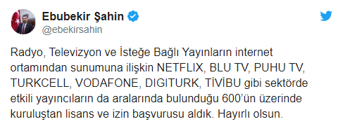 RTÜK Başkanı’ndan Netflix açıklaması - Resim : 1