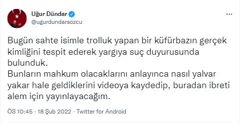 Uğur Dündar çileden çıktı: Videoya kaydedip ibret-i alem için yayınlayacağım - Resim : 1