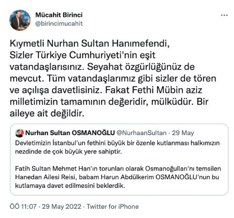 Osmanlı hanedan üyeleriyle AKP'li Birinci arasında 'davet krizi' - Resim : 1