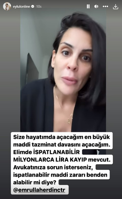 Eylül Öztürk, kendisini hedef alan gazeteci Emrullah Erdinç'e ateş püskürüp gözdağı verdi - Resim : 2