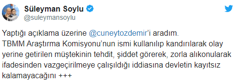 Süleyman Soylu, Rabia Naz için Cüneyt Özdemir'i aradı - Resim : 2