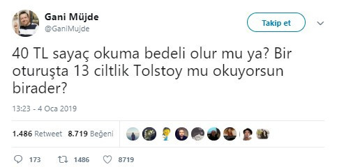 Ünlü yapımcı da isyan etti! 40 TL  sayaç okuma bedeli mi olur ne okuyorsun birader... - Resim : 1