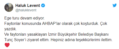Haluk Levent'ten Başkan Soyer'e teşekkür! - Resim : 1
