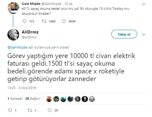 Ünlü yapımcı da isyan etti! 40 TL  sayaç okuma bedeli mi olur ne okuyorsun birader... - Resim : 3