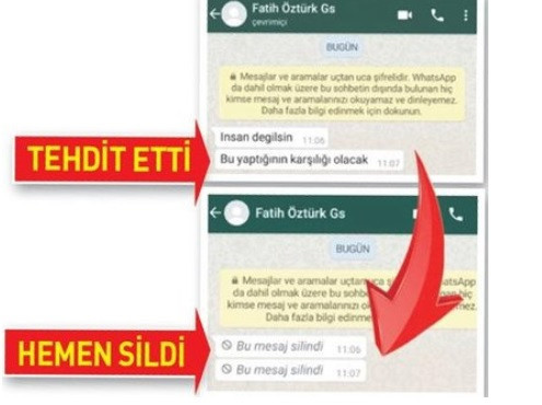 Galatasaray'ın yeni transferi Fatih Öztürk'ten gazeteciye tehdit - Resim : 1