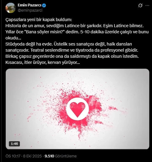 Pazarcı, eleştirilere eşinin sesiyle yanıt verdi! İtler ürüyor, kervan yürüyor! - Resim : 2