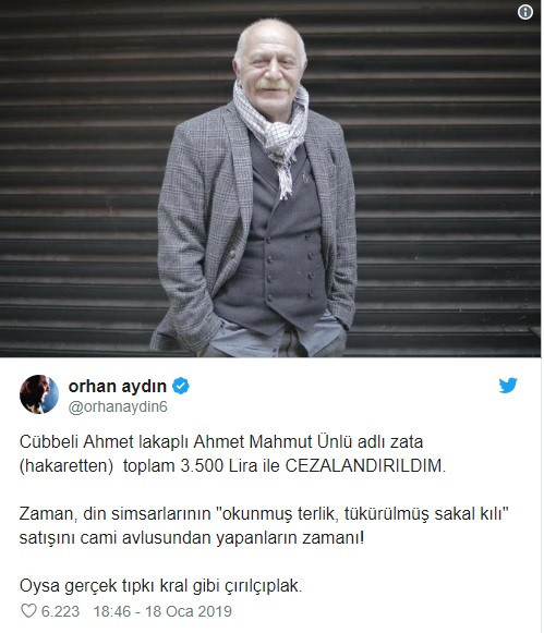 Cübbeli Ahmet'e 'soysuz it' demişti! Ünlü sanatçı mahkeme kararına isyan etti! - Resim : 1