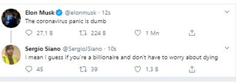 Elon Musk'tan Koronavirüs paylaşımı! Tepki çekti! - Resim : 2