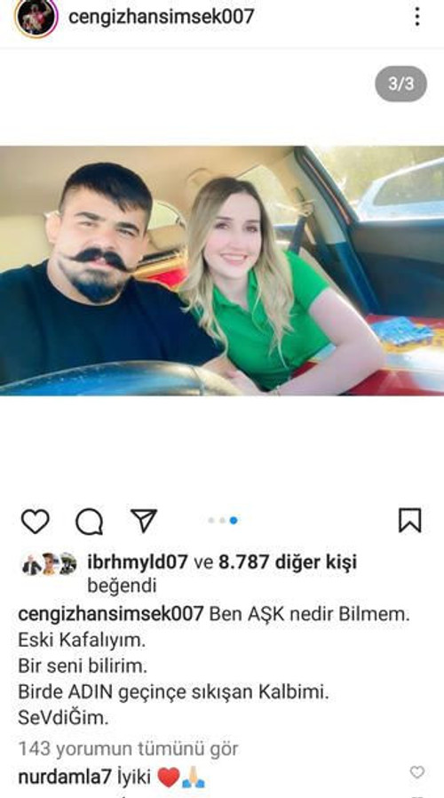 Kırkpınar Başpehlivanı Şimşek'ten 'sevgili' paylaşımı - Resim : 1