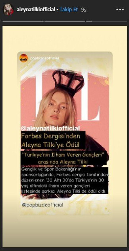 Bakanlığın sansür uyguladığı Aleyna Tilki’den flaş paylaşım - Resim : 2