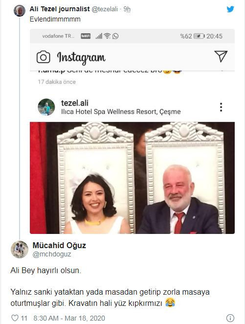 Gazeteci Ali Tezel evlendi, sosyal medya yıkıldı! Yenge EYT'li mi! - Resim : 6