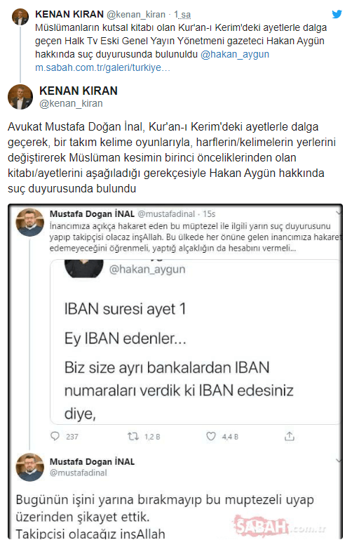Gazeteci Hakan Aygün hakkında suç duyurusu - Resim : 1