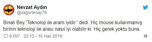 Yemeksepeti CEO'sunun Binali Yıldırım ile ilgili paylaşımına tepki - Resim : 5