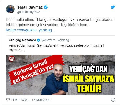 Hürriyet'ten ayrılmıştı! İsmail Saymaz hangi gazeteden teklif aldı? - Resim : 1