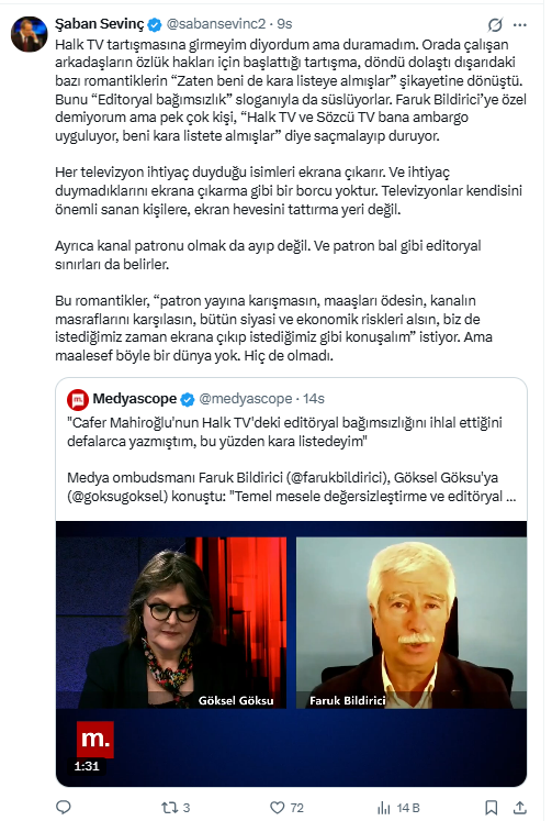Halk Tv’de 'kara liste' polemiği patladı! Gazetecilerden peş peşe açıklama - Resim : 3