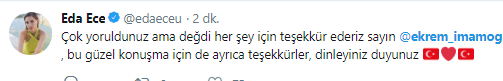 Ünlü isimlerden Ekrem İmamoğlu paylaşımı - Resim : 11