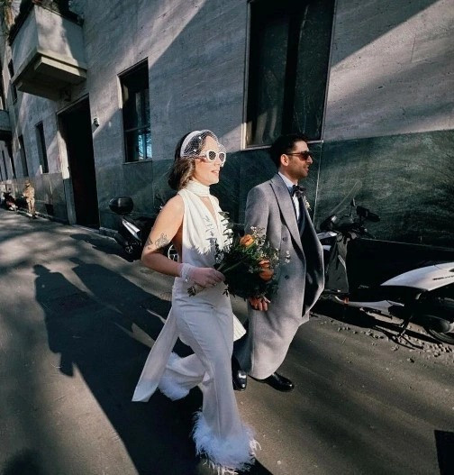 Ünlü oyuncu Bora Akkaş 2 yıldır birlikte olduğu Oben Alkan ile Milano'da evlendi! - Resim : 1