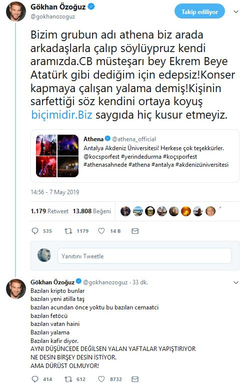 Cumhurbaşkanlığı'ndan Gökhan Özoğuz’a tepki: Edepsiz, şaka mısın oğlum sen? - Resim : 3